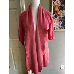 L.L. Bean XL Pink Cardigan Sweater 
Cotton Feminine Casual Business Casual